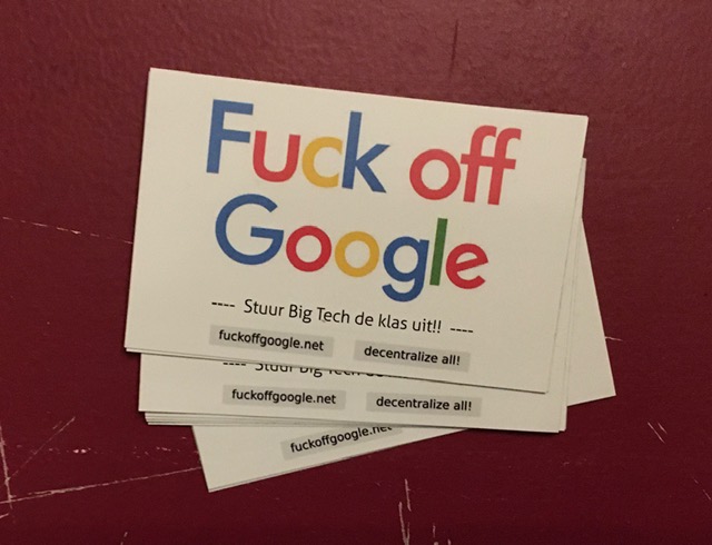 Fuck off Google
